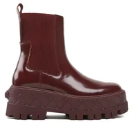 Botki damskie - Botki Kurt Geiger London Chelsea 9353754109 Bordowy - miniaturka - grafika 1