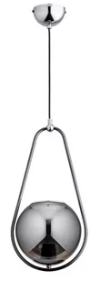 Alfa Elipsa 60997.56 lampa wisząca zwis 1x60W E27 dymiony/chrom - Lampy sufitowe - miniaturka - grafika 1