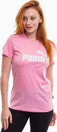 Koszulki i topy damskie - Puma Koszulka damska Puma ESS Logo Tee różowa 586775 31 S - miniaturka - grafika 1