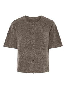 Pieces Kardigan "Pcjiko" w kolorze brązowym - Swetry damskie - miniaturka - grafika 1