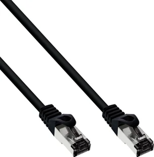 InLine InLine® Patch Cable S/FTP PiMF Cat.8.1 halogen free 2000MHz black 0.25m - Patchcordy - miniaturka - grafika 1
