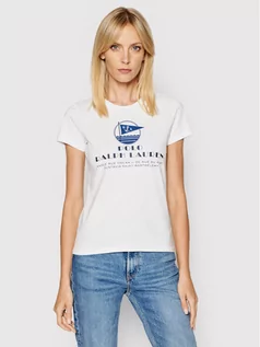 Koszulki i topy damskie - Ralph Lauren Polo T-Shirt Ssl 211827901001 Biały Regular Fit - grafika 1