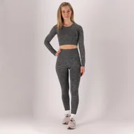 Koszulki sportowe damskie - Damski top sportowy Długie rękawy - miniaturka - grafika 1