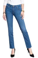 Spodnie damskie - Wrangler, Spodnie damskie, Straight Soft Blue W28Tgr12M, rozmiar W26 L32 - miniaturka - grafika 1