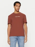 Koszulki męskie - Calvin Klein T-Shirt Hero K10K111346 Czerwony Regular Fit - miniaturka - grafika 1