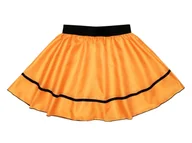 Sukienki i spódniczki dla dziewczynek - SPÓDNICZKA POLIESTER POMARAŃCZOWA 40cm - miniaturka - grafika 1