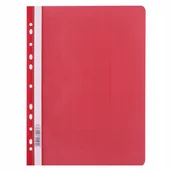 Teczki i skoroszyty - SKOROSZYT D.RECT PP A4 Z PERFORACJĄ CZERWONY 1szt. - miniaturka - grafika 1