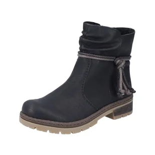 Rieker Damskie botki Ankle Boots Y7463, damskie botki, Czarny 00, 40 EU - Botki damskie - miniaturka - grafika 1
