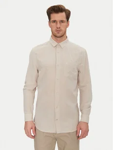 Calvin Klein Koszula K10K114488 Beżowy Regular Fit - Koszule męskie - miniaturka - grafika 1