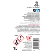 Płyny chłodnicze - Płyn do chłodnic G11 -35°C 150 000 km gotowy do użycia 1 l 4CAR - miniaturka - grafika 1