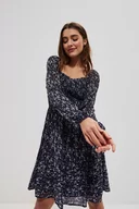 Sukienki - Wzorzysta sukienka-XS - miniaturka - grafika 1