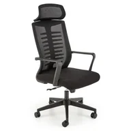 Fotele i krzesła biurowe - Czarny nowoczesny fotel biurowy do komputera T3-B38 - miniaturka - grafika 1