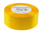 Pasmanteria - Brewis Wstążka dekoracyjna satynowa 38mm/32m żółta 16 - miniaturka - grafika 1