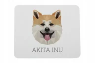 Podkładki pod mysz - Akita Inu geometryczny Podkładka pod mysz myszkę - miniaturka - grafika 1