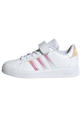 adidas Buty dziecięce Grand Court 2.0 El C, uniseks, Ftwr Biały Opalizujący Ftwr Biały, 28 EU