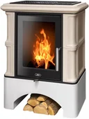 Piece wolnostojące - ABX Piecyk kaflowy Bavaria Exclusive cokół biały - Ahorn - miniaturka - grafika 1