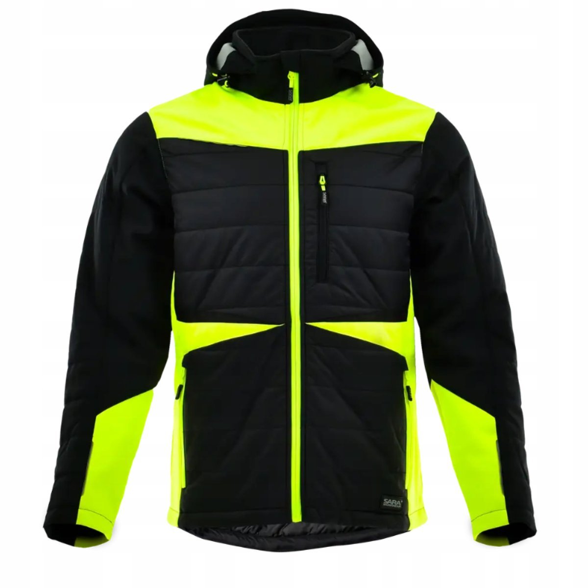 Kurtka robocza męska odblaskowa SOFTSHELL bhp CE ciepła zimowa kaptur r.XL