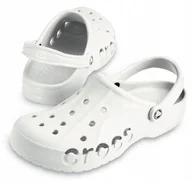 Moda i Uroda OUTLET - Lekkie Klapki Crocs Baya 10126 Biały Męskie 42,5 - miniaturka - grafika 1