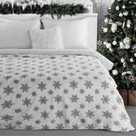 Koce - Koc świateczny BLINK/1 150 x 200 cm biało-srebrny - miniaturka - grafika 1