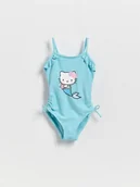 Stroje kąpielowe dla dziewczynek - Reserved - Strój kąpielowy Hello Kitty - jasnoturkusowy - miniaturka - grafika 1