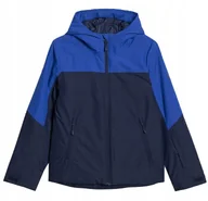 Kurtki narciarskie - Kurtka narciarska dla chłopca 4F M0821 granatowa 4FJWAW25TTJAM0821 31S 164cm - miniaturka - grafika 1