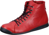 Kozaki damskie - Manitu Damskie 990674-04 Półdługie kozaki, czerwone, 40 EU, czerwony, 40 EU - miniaturka - grafika 1