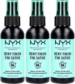 Utrwalacze do makijażu - NYX PROFESSIONAL MAKEUP Makeup Setting Spray Dewy Finish x 3 - miniaturka - grafika 1