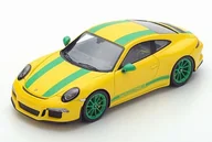 Samochody i pojazdy dla dzieci - Spark Model Porsche 911 R 2017 Yellow 1:43 S4957 - miniaturka - grafika 1