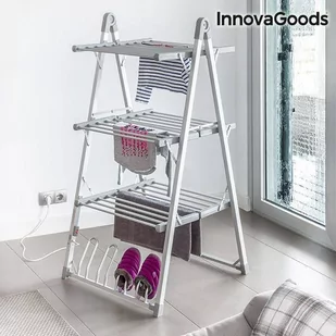 InnovaGoods compak innovag Northwoods 300 W grijs opvouw baar droogrek elektrycznie (30 staven) IG114383 - Suszarki na ubrania - miniaturka - grafika 1