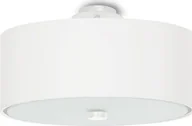 Lampy sufitowe - Lampa sufitowa Lumes Biały minimalistyczny okrągły plafon 30 cm - EX661-Skalo - miniaturka - grafika 1