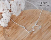 Naszyjniki - Naszyjnik srebrny Konstelacja Lew - miniaturka - grafika 1