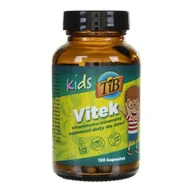 Witaminy i minerały - This Is Bio Kids Vitek - 120 kapsułek TIB-680 - miniaturka - grafika 1