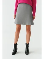 Spódnice - TATUUM Spódnica w kolorze szarym - miniaturka - grafika 1