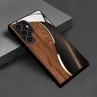 Inne - TEMU Prosty, brązowy wzór drewna na szkle, etui na telefon Samsung S25/S25 Plus/S25 Ultra/S24/S24 FE/S24 Plus/S24 Ultra/S23+/S23 Ultra/S22+/S22 - miniaturka - grafika 1