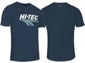 Koszulki męskie - HI-TEC T-Shirt Koszulka MĘSKA RETRO Granatowy - miniaturka - grafika 1
