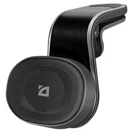 Uchwyty samochodowe do telefonów - Defender Magnetyczny uchwyt na telefon komórkowy CH-127 do samochodu, ventGrip, czarno-srebrny, plastikowy, na kratkę wentylacyjną - miniaturka - grafika 1