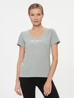 Koszulki i topy damskie - Pepe Jeans T-Shirt Wendy PL505482 Zielony Regular Fit - miniaturka - grafika 1