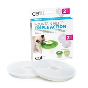 Catit Catit 2.0 poidełko fontanna Flower Filtr wymienny x 2 - Miski dla kotów - miniaturka - grafika 1