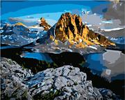 Malowanie po numerach - Artnapi 40x50cm Malowanie Po Numerach - Skalna Góra Na Jeziorze - Na Drewnianej Ramie - miniaturka - grafika 1