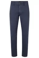 Spodnie męskie - BOSS Spodnie męskie, płaskie, ciemnoniebieskie, 3436 - miniaturka - grafika 1