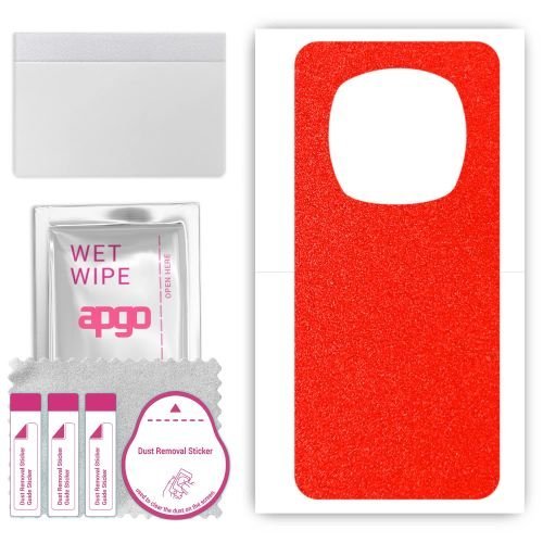 folia naklejka skórka strukturalna na TYŁ do Honor Magic6 Pro - Czerwony Pastel Matowy - apgo SKINS