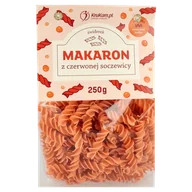 Makaron - Makaron z czerwonej soczewicy świderki 250g - miniaturka - grafika 1