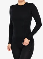 Bluzy sportowe damskie - Bluza termoaktywna damska Brubeck Active Wool L/S Shirt - black - miniaturka - grafika 1