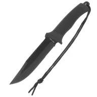 Noże - Nóż Mil-Tec Combat Knife Rubber Handle - Black - miniaturka - grafika 1