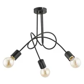 Lampy sufitowe - Lampa wisząca Tango 3 x 60 W E27 czarna 23173 - miniaturka - grafika 1