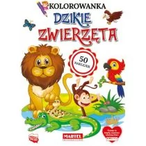 Kolorowanka z naklejkami  Dzikie zwierzęta - Kolorowanki, wyklejanki - miniaturka - grafika 1