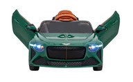 Pojazdy elektryczne dla dzieci - Autko Bentley Bacalar na akumulator dla dzieci Zielony + Pilot + EVA + Wolny Start + Audio LED - miniaturka - grafika 1