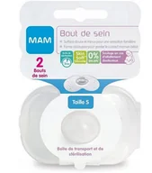 Akcesoria do karmienia - MAM NAKŁADKI OSŁONKI DO KARMIENIA PIERSIĄ x2 ROZMIAR S MAM - miniaturka - grafika 1