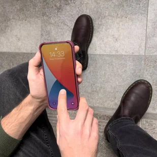 Card Armor Case etui pokrowiec do iPhone 13 portfel na kartę silikonowe pancerne etui Air Bag pomarańczowy - Etui i futerały do telefonów - miniaturka - grafika 10