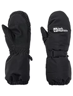 Jack Wolfskin Unisex dziecięce rękawiczki zimowe 2 l, czarne, 116 - Rękawiczki - miniaturka - grafika 1